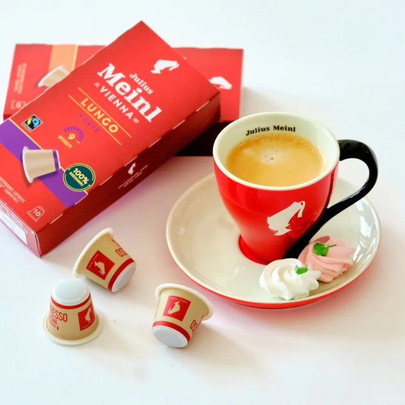 Кофе в капсулах Julius Meinl Лунго Форте, 10 шт, система Nespresso