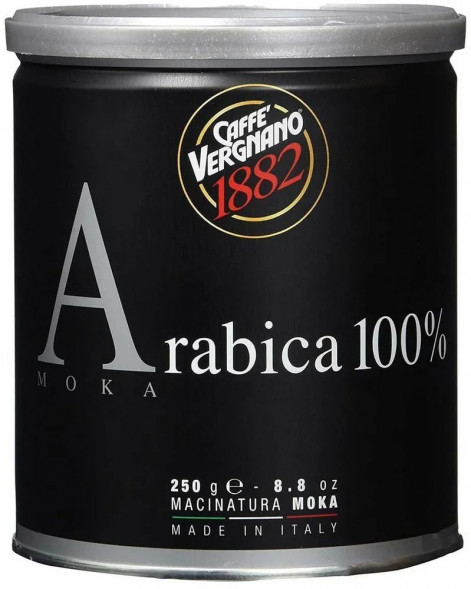 Кофе молотый CAFFE VERGNANO Arabica 100% Moka,банка, 250г