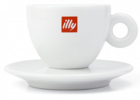 Чашка illy с блюдцем (капучино) 200мл УЦЕНКА